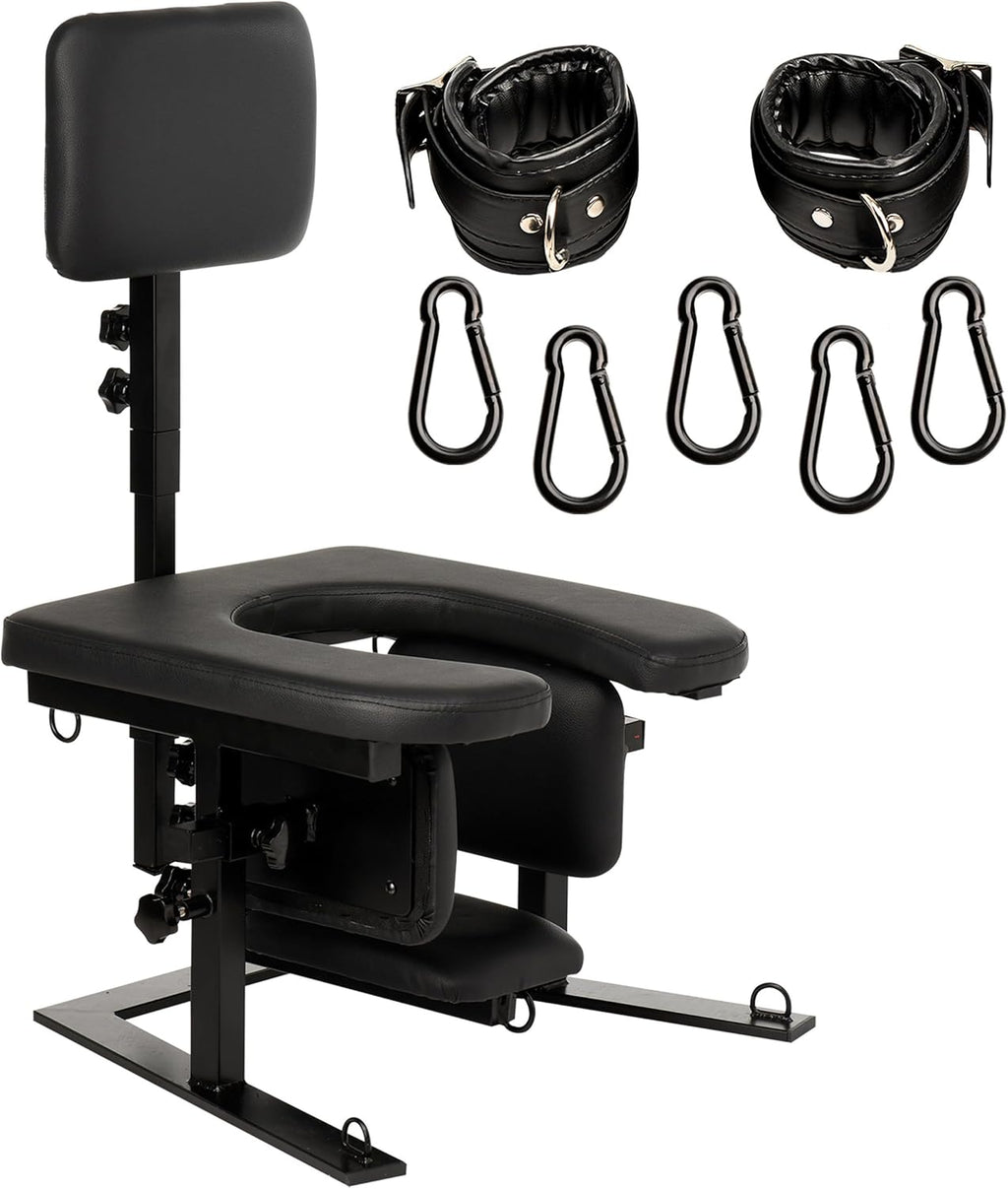 ThroneX BDSM Bondage Chair with Cuffs & 5 Tie Points