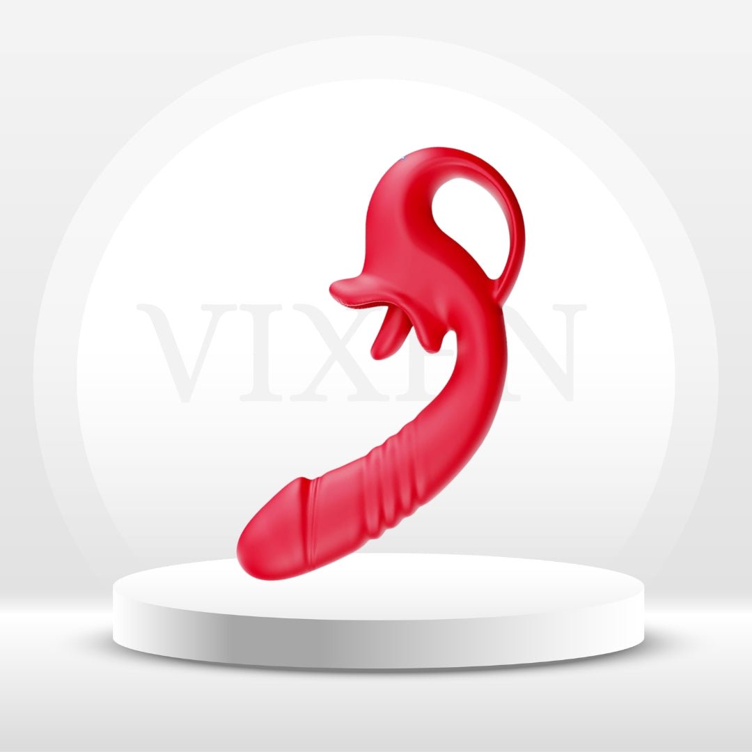 ThronyX Dual-Action Rose Thrusting & Licking Vibrator