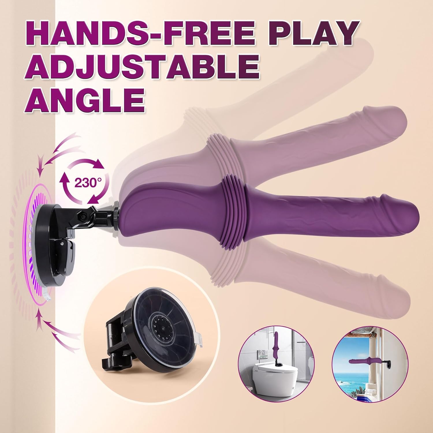 ThrustDeep Heated Dildo Sex Machine