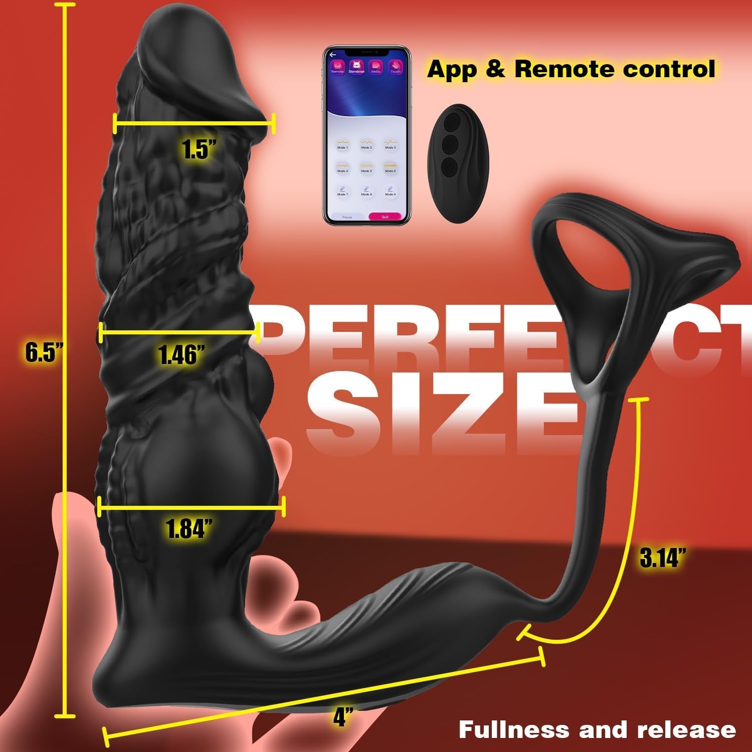 ThrustDrive Fast Thrusting Prostate Massager Cock Ring