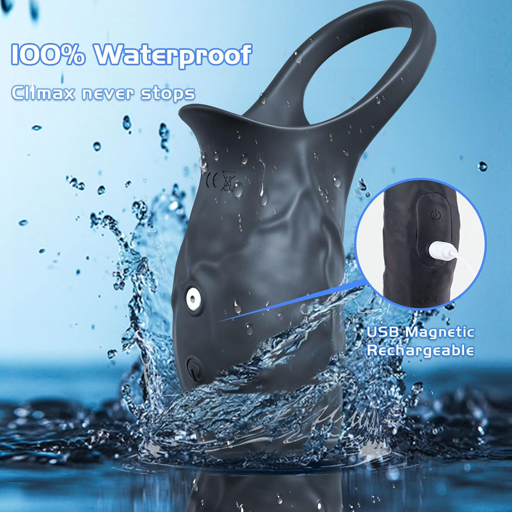 ThrustEdge Boost Girth Vibrating Penis Sleeve