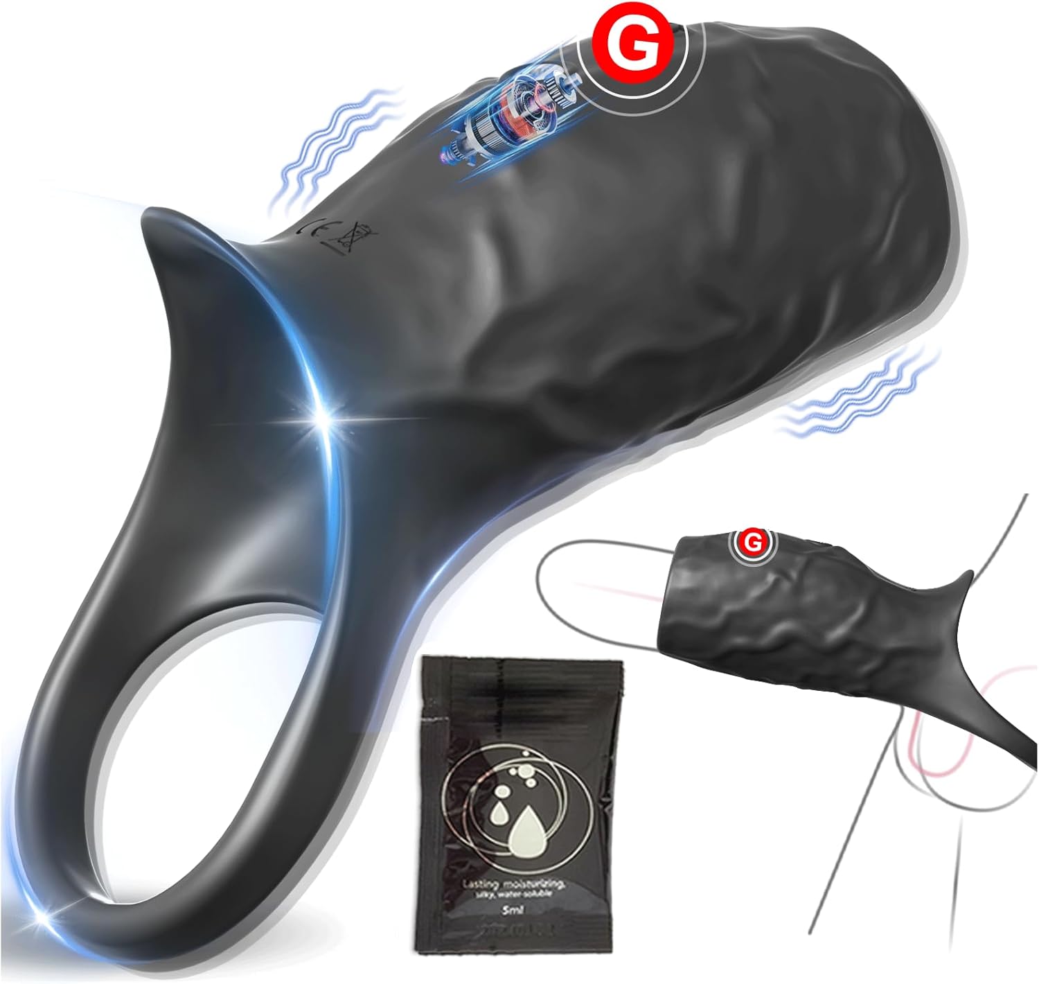 ThrustEdge Boost Girth Vibrating Penis Sleeve