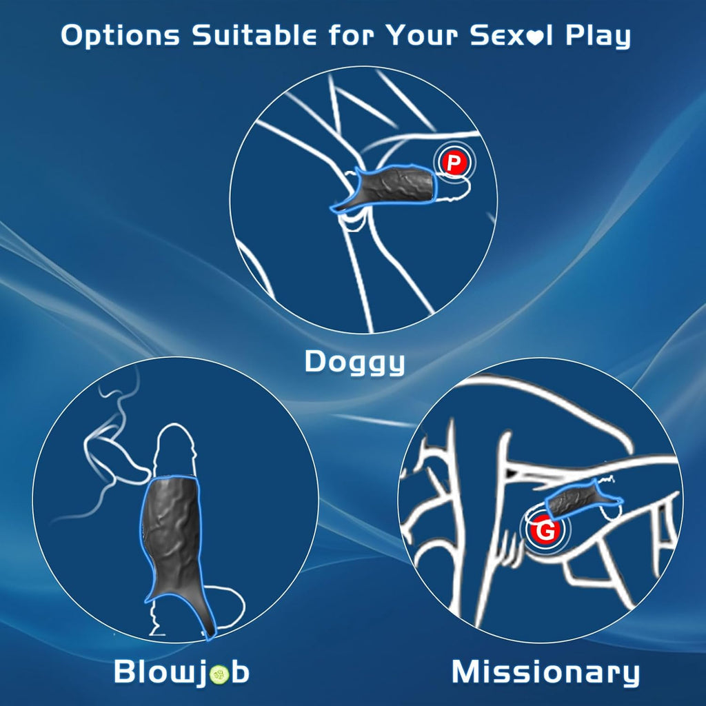 ThrustEdge Boost Girth Vibrating Penis Sleeve