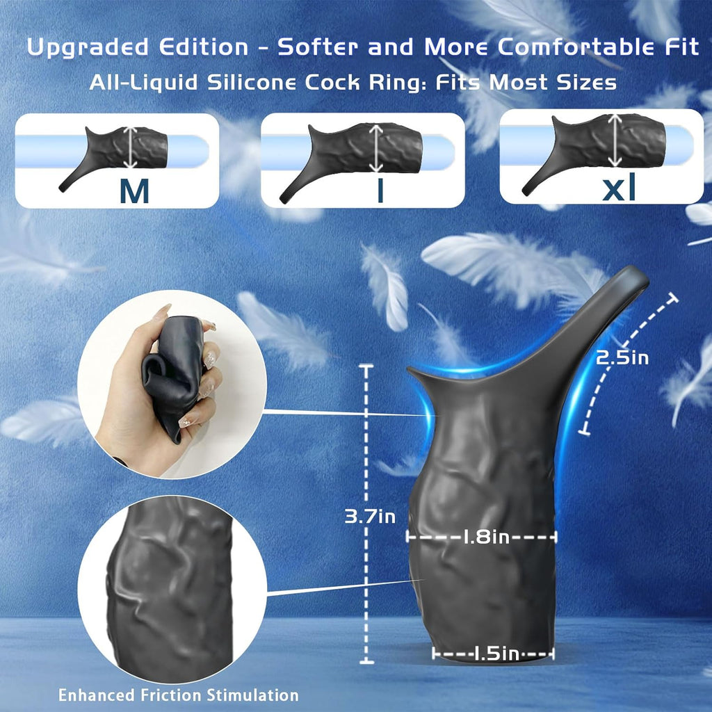 ThrustEdge Boost Girth Vibrating Penis Sleeve