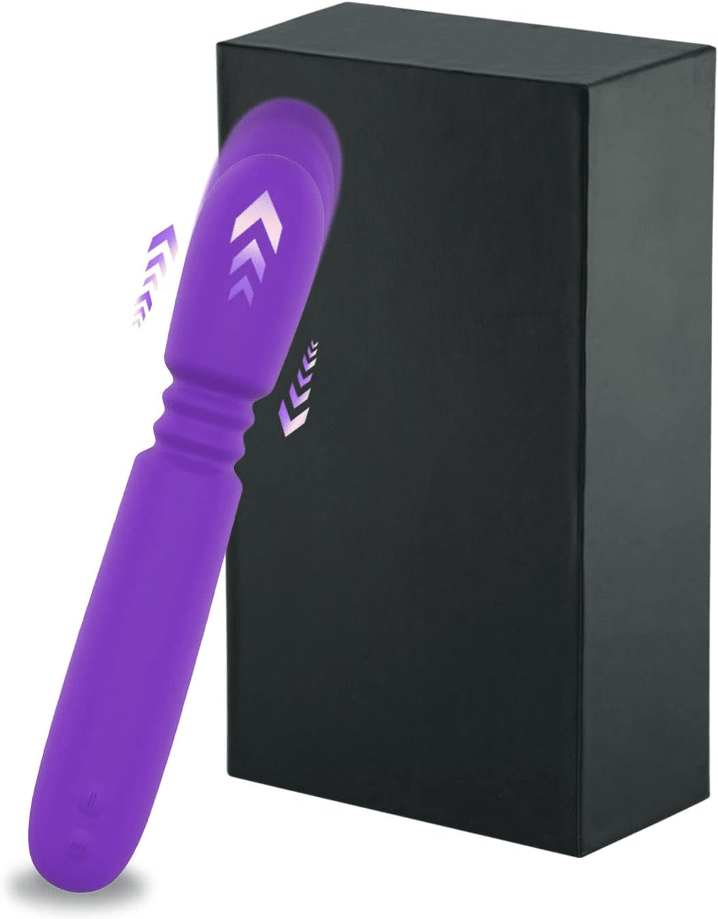 ThrusterLuxe Thrusting Dildo Vibrator Wand, 10 Modes