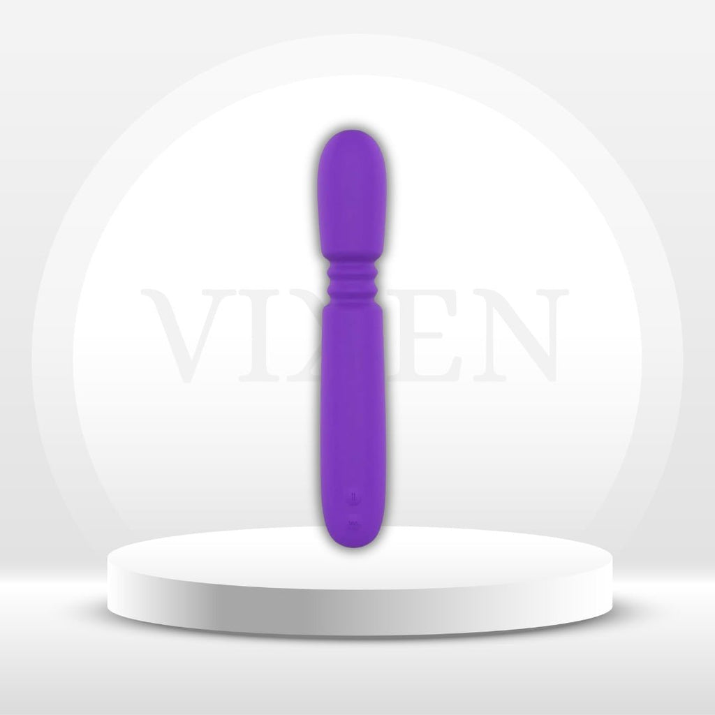 ThrusterLuxe Thrusting Dildo Vibrator Wand, 10 Modes