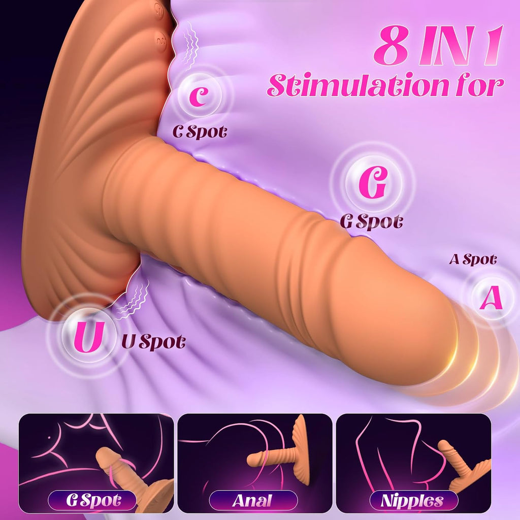 ThrustGlide 8-in-1 Ride-On Vibrator