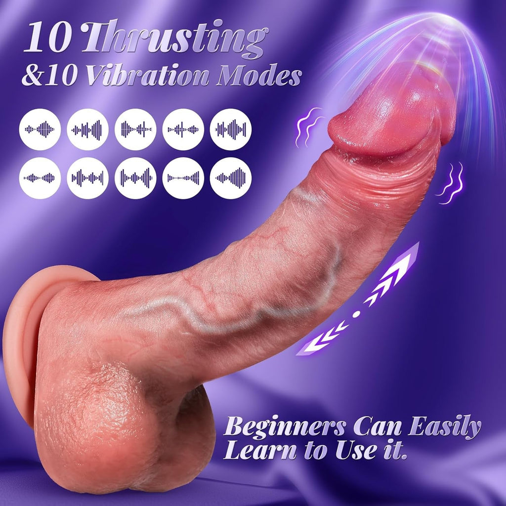 AetherFlex AI App Thrusting Dildo Vibrator