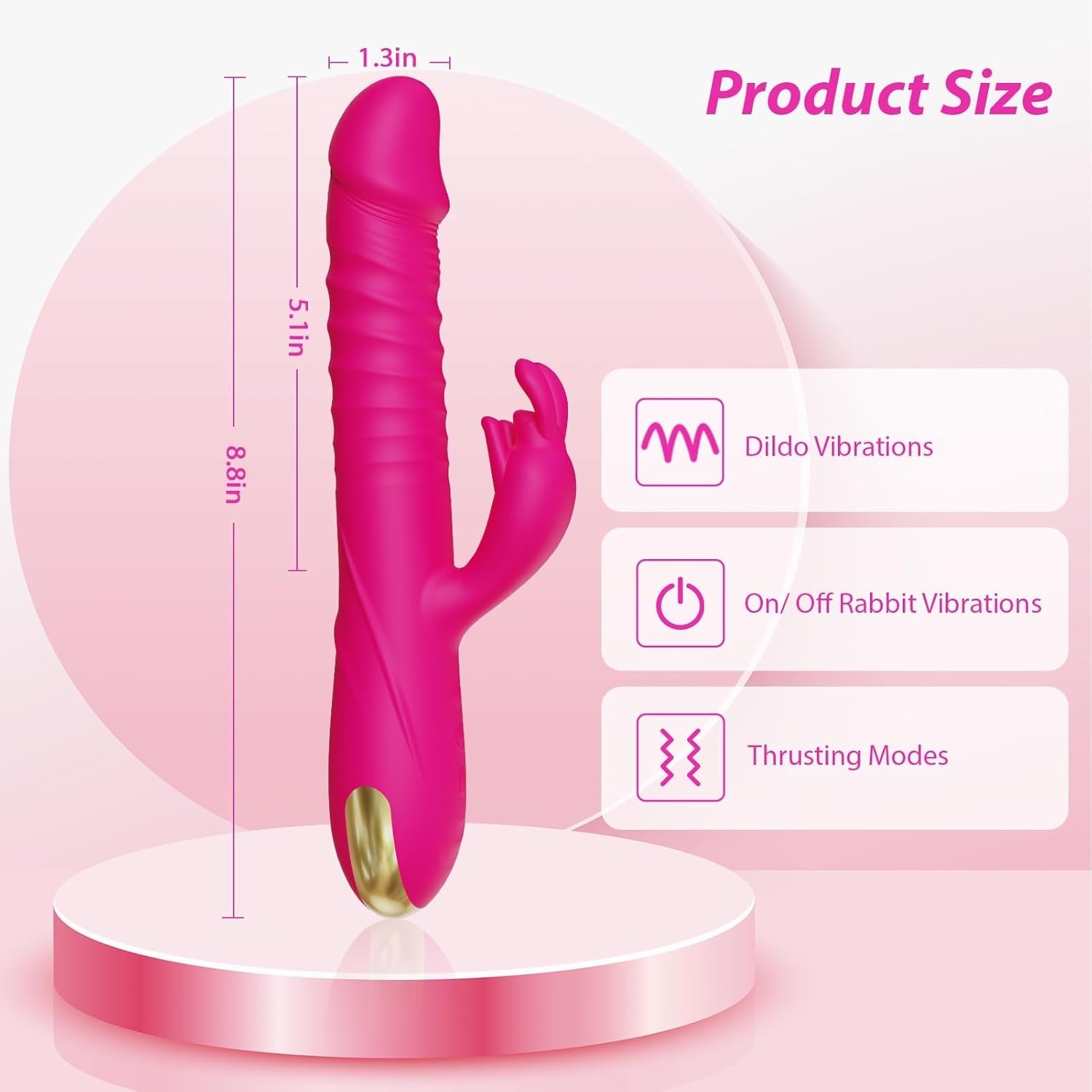 ThrustJoy 3-in-1 Rabbit Vibrator