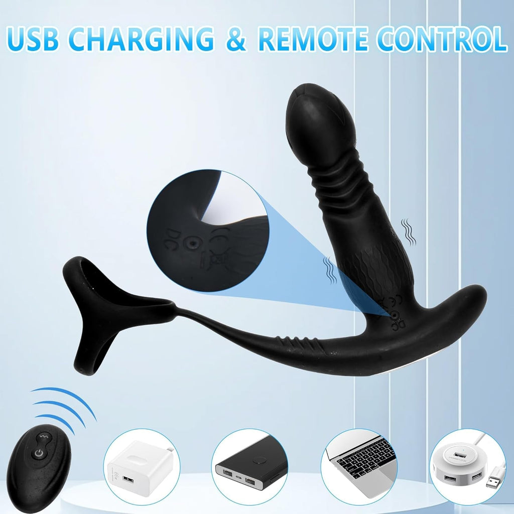 ThrustLock Thrusting Prostate Massager Cock Ring