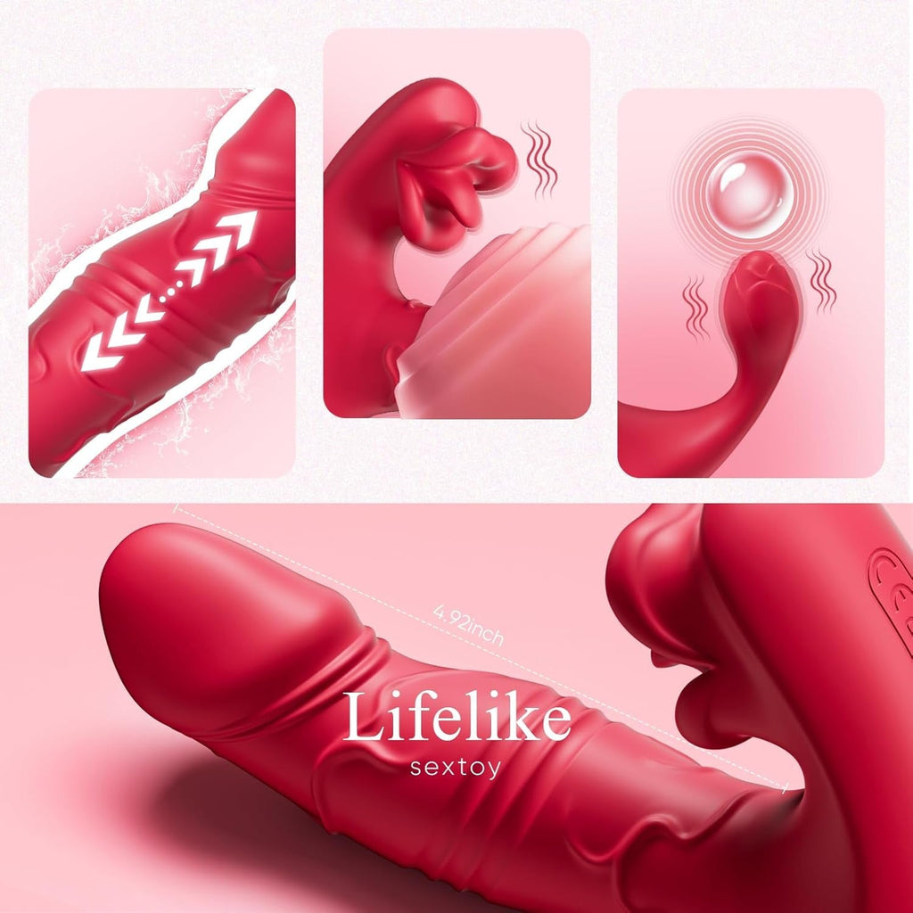 ThrustMuse Triple Stimulation Thrusting Wearable Vibrator