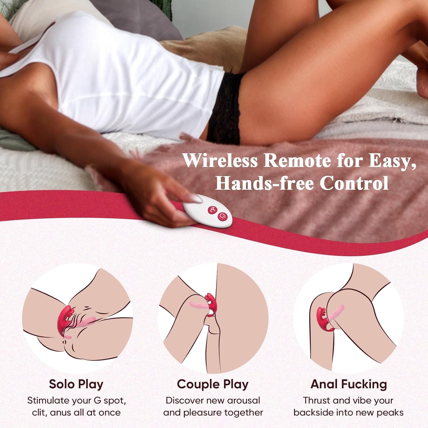 ThrustMuse Triple Stimulation Thrusting Wearable Vibrator
