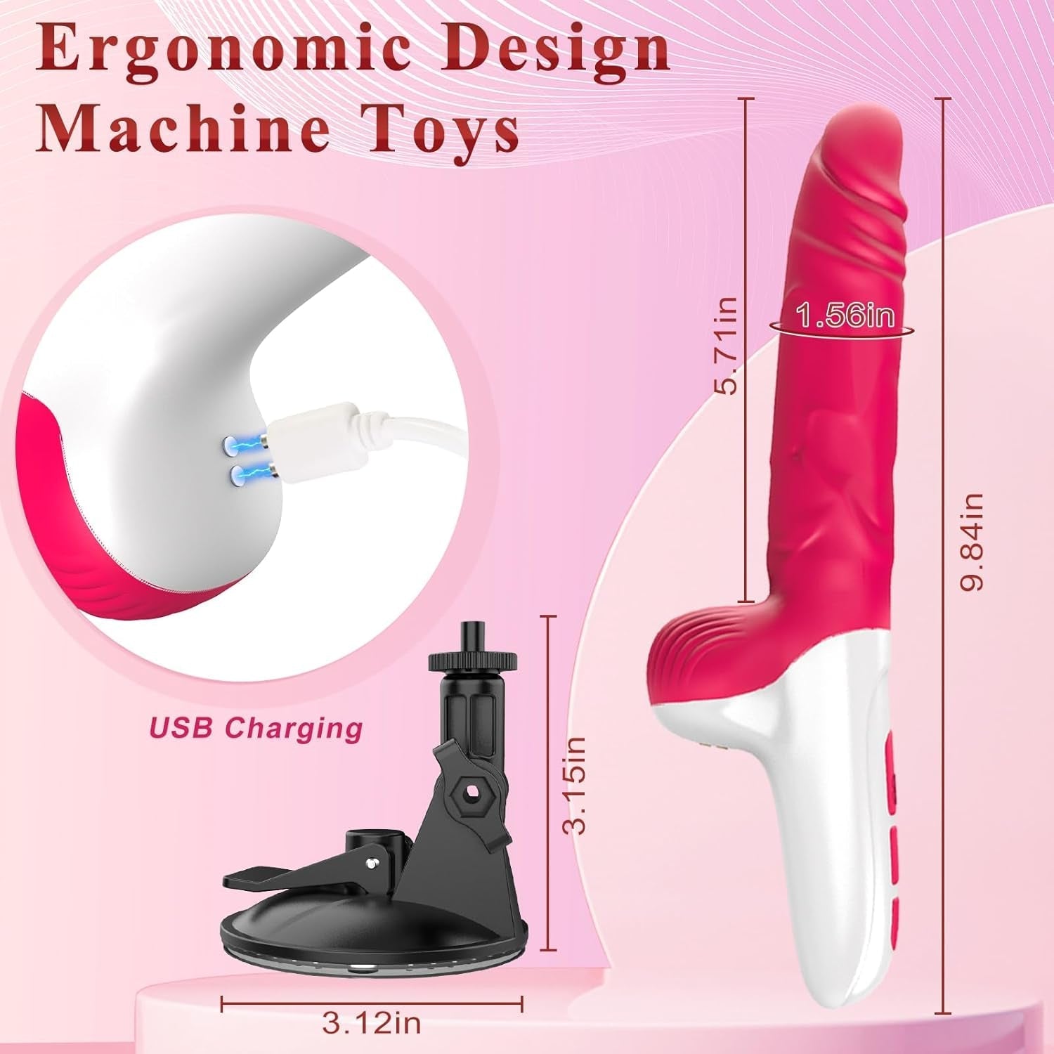 ThrustPulse Thrusting Dildo Sex Machine