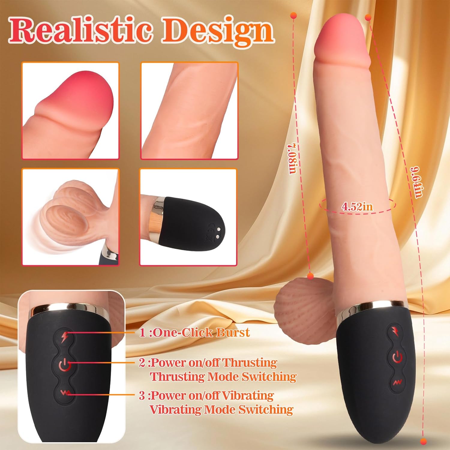ThrustRod 4-in-1 Dildo Machine with Swinging Balls