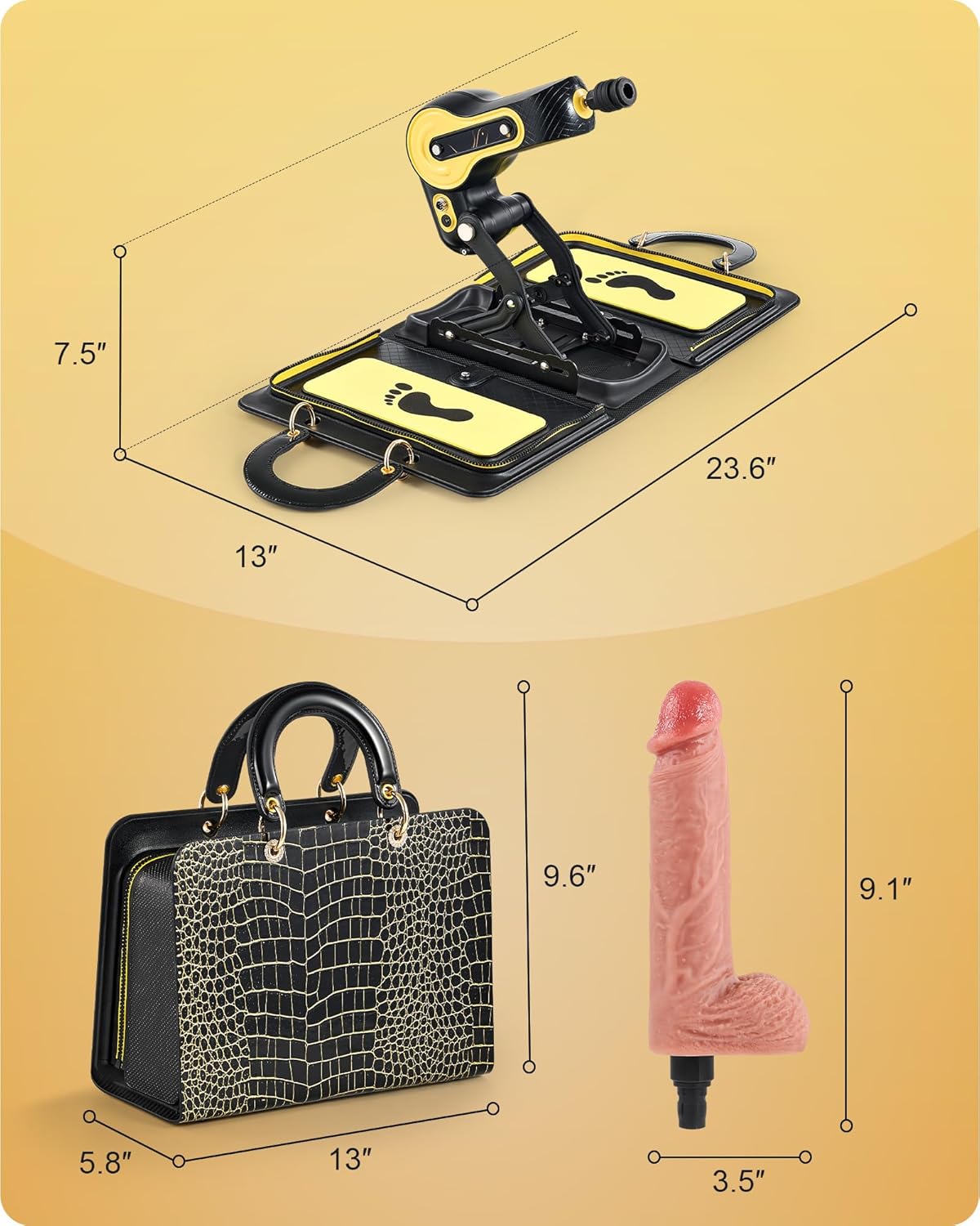 ThrustTote Discreet Travel Sex Machine