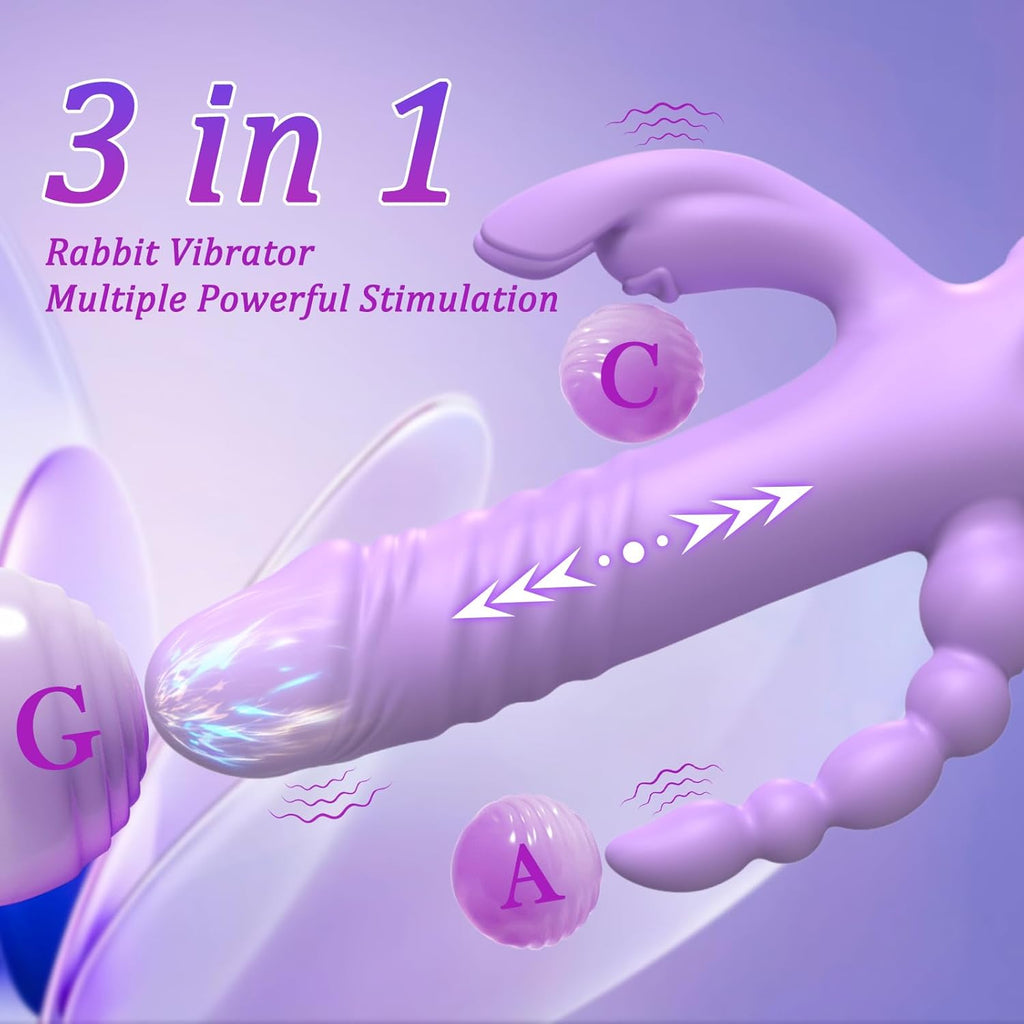 ThrustTriX 3-in-1 Pleasure Bunny Vibrator