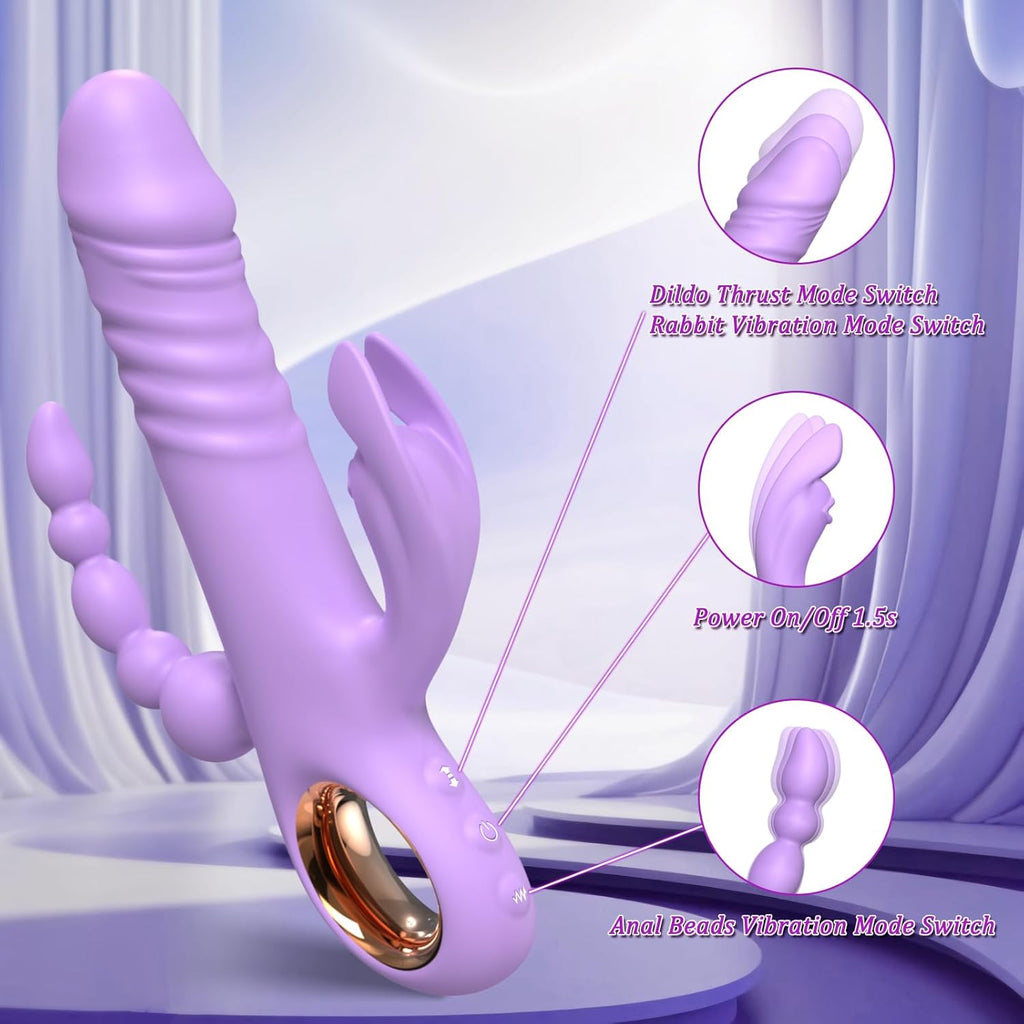 ThrustTriX 3-in-1 Pleasure Bunny Vibrator