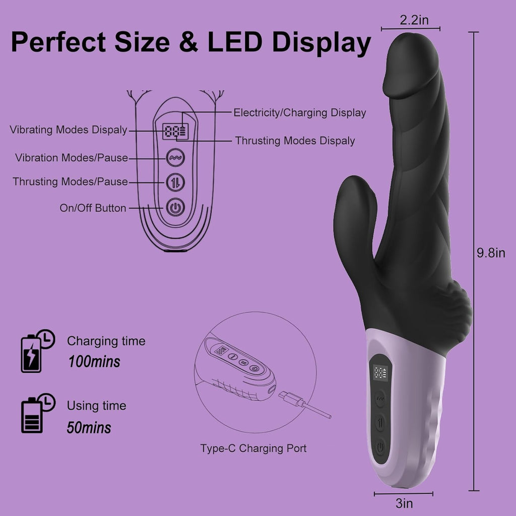 ThrustView Real Feel LED Dildo Vibrator
