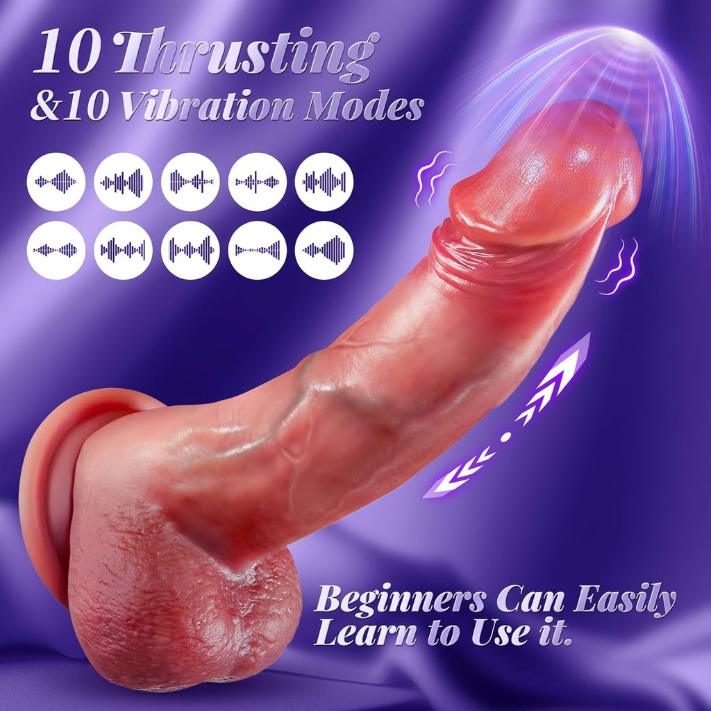 ThrustX Realistic Thrusting Dildo Vibrator