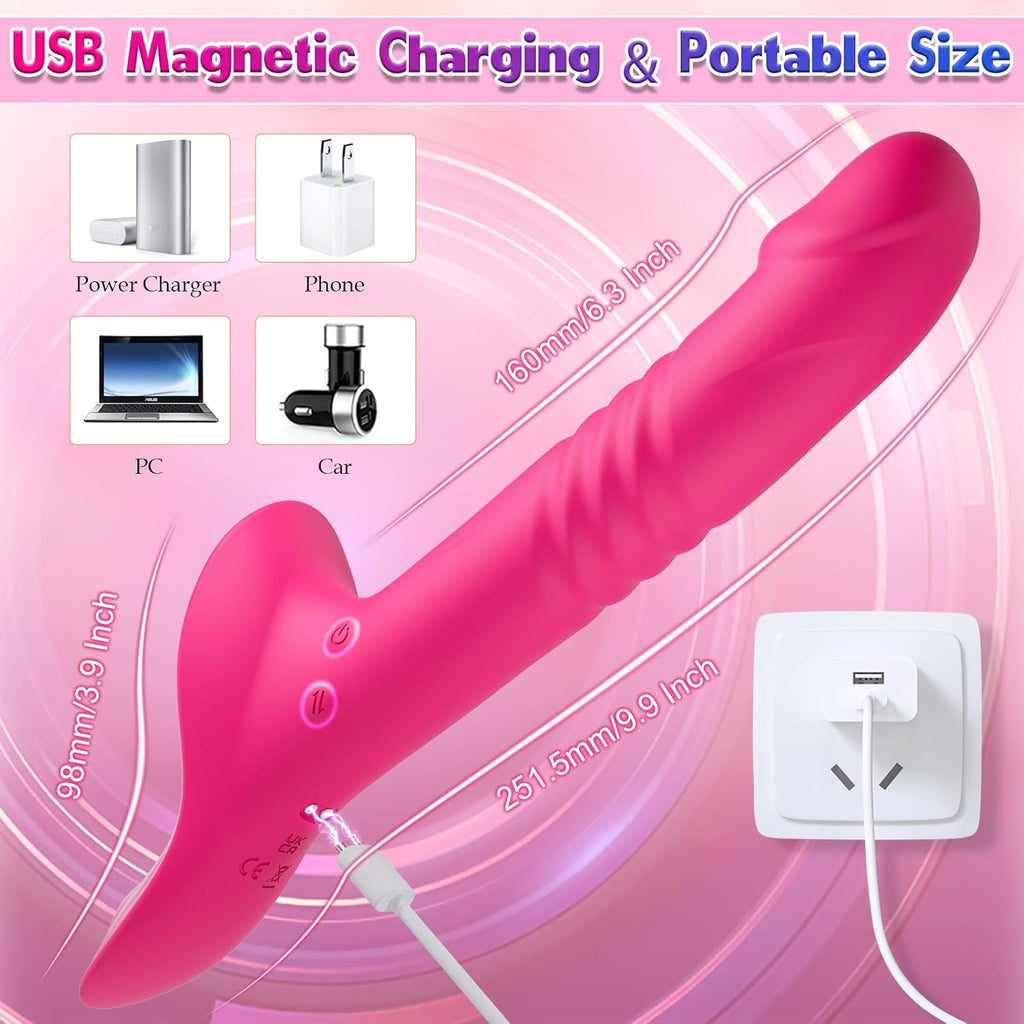 ThrustX Vibrating G-Spot Strap-On Dildo