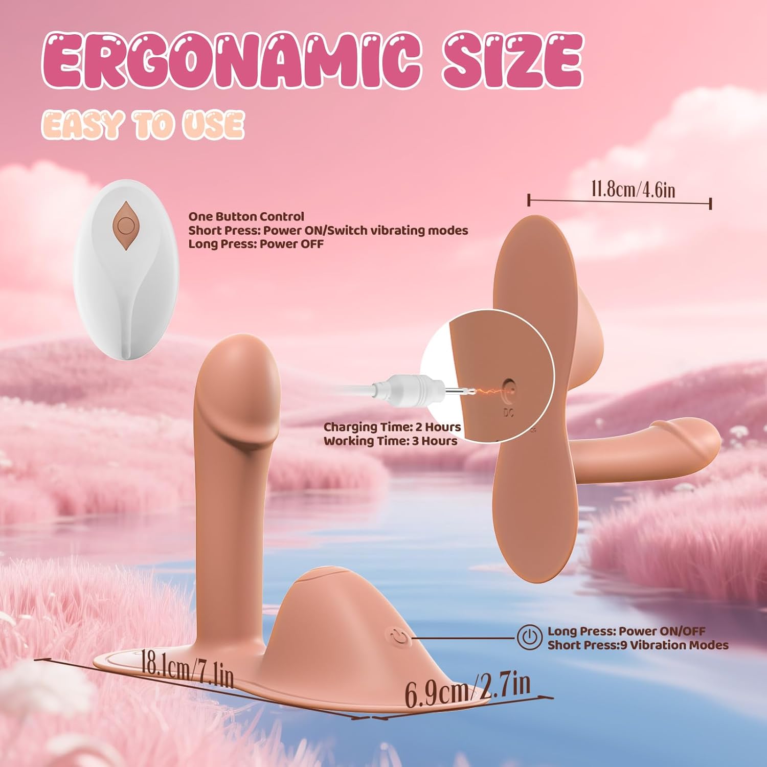 TideRush Powerful Ride-On Vibrator