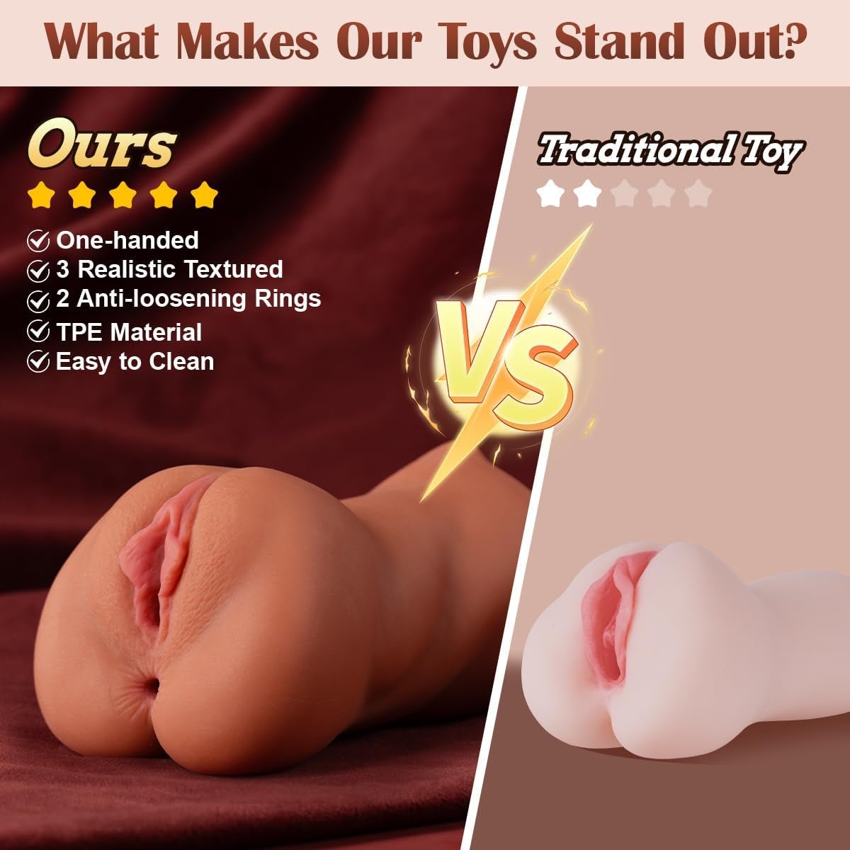 TightCove 3-in-1 Male Stroker Pocket Pussy