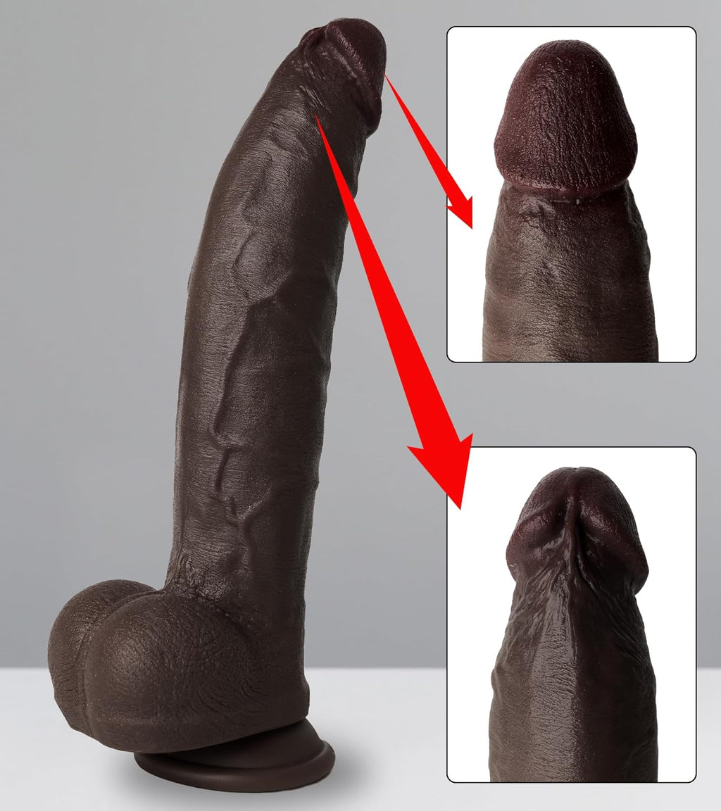 TitanBlack Curve Master  Dildo 12"