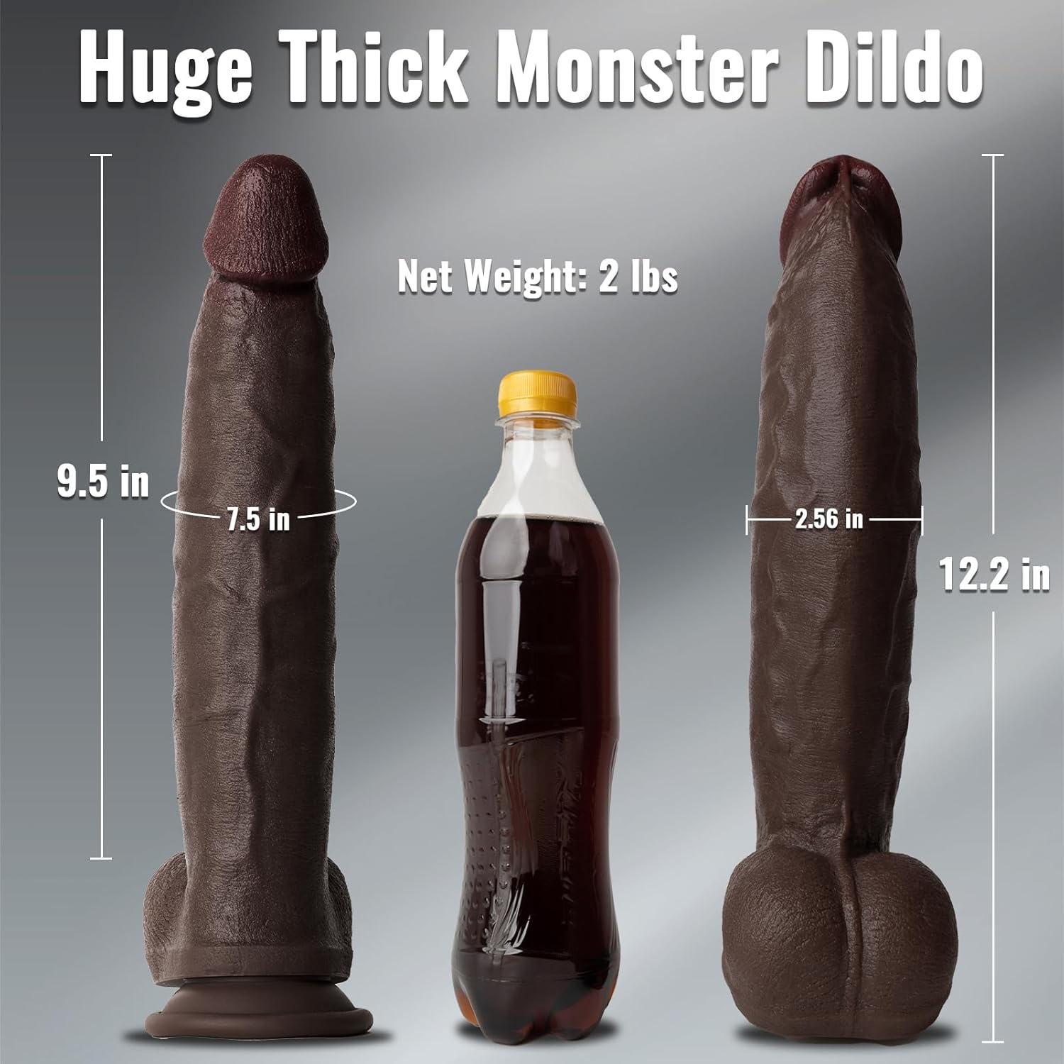 TitanBlack Curve Master  Dildo 12"