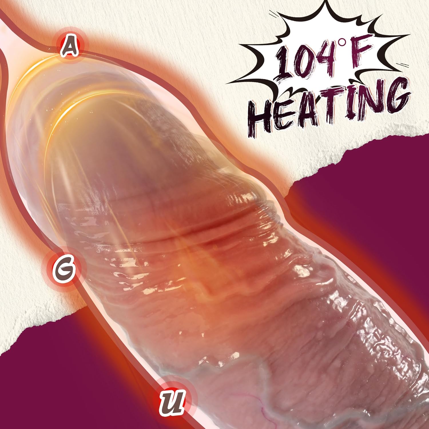 TitanHeat Oversized Thrusting Dildo