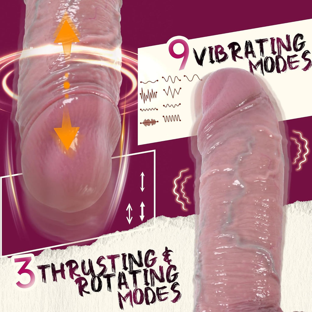 TitanHeat Oversized Thrusting Dildo