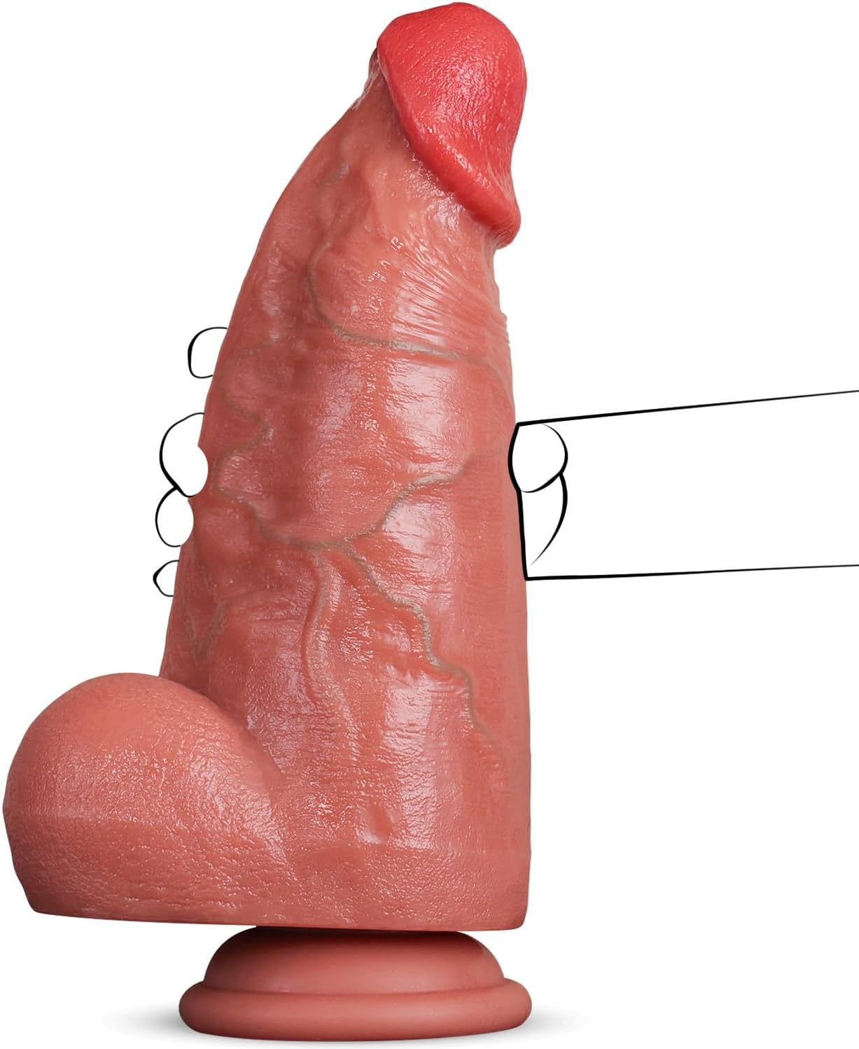 TitanThrust Tapered Thick Dildo