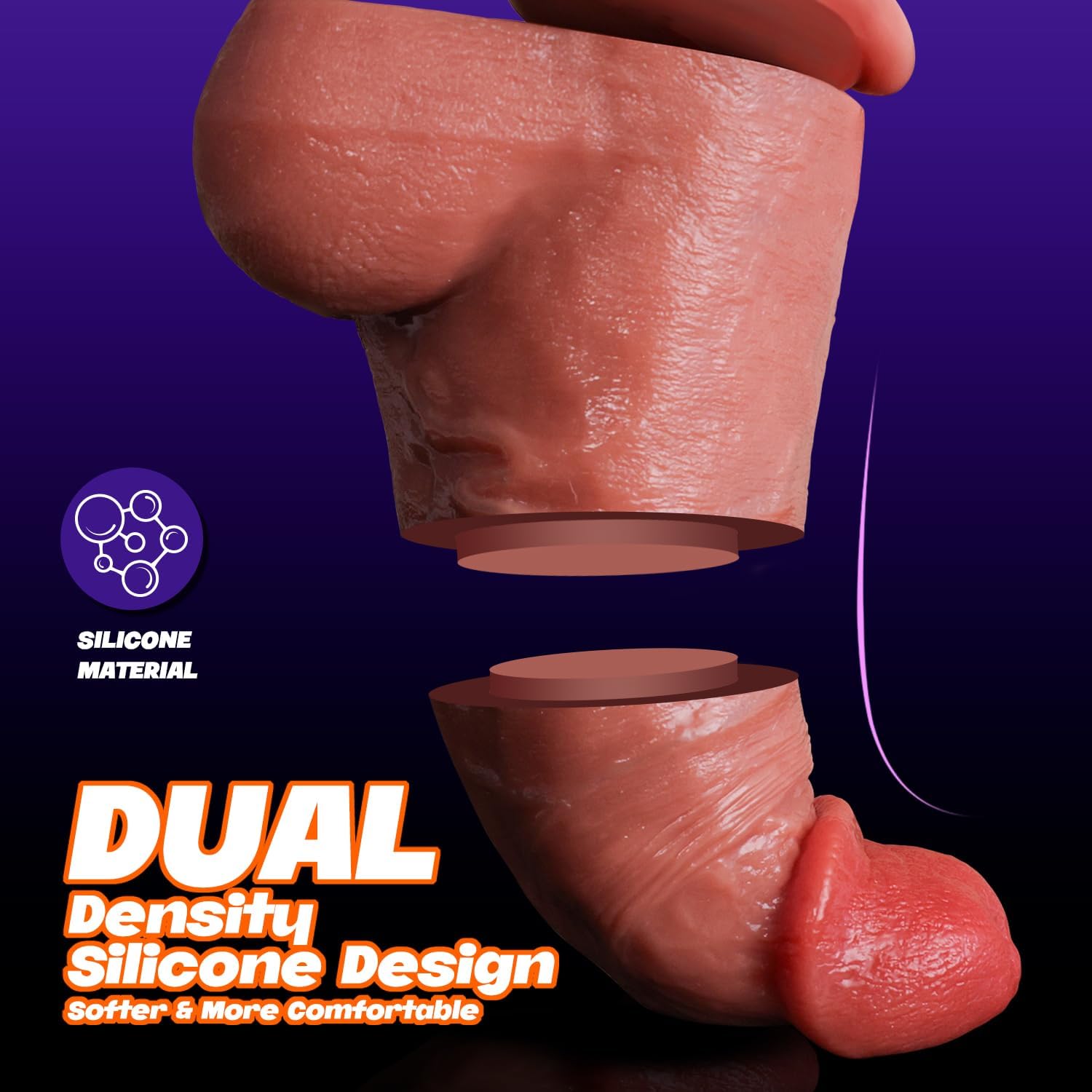 TitanThrust Tapered Thick Dildo