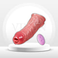 TongueFit Vibrating Licking Penis Sleeve Extender