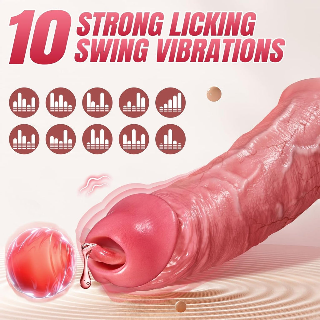 TongueFit Vibrating Licking Penis Sleeve Extender