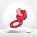 TongueLock Curled Tongue Clit Stimulator Cock Ring
