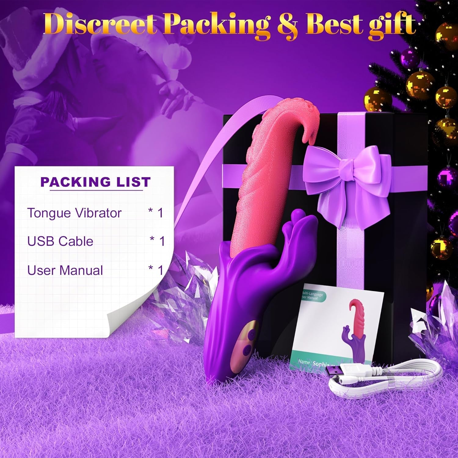 TongueRush App-Controlled Tongue Rabbit Vibrator