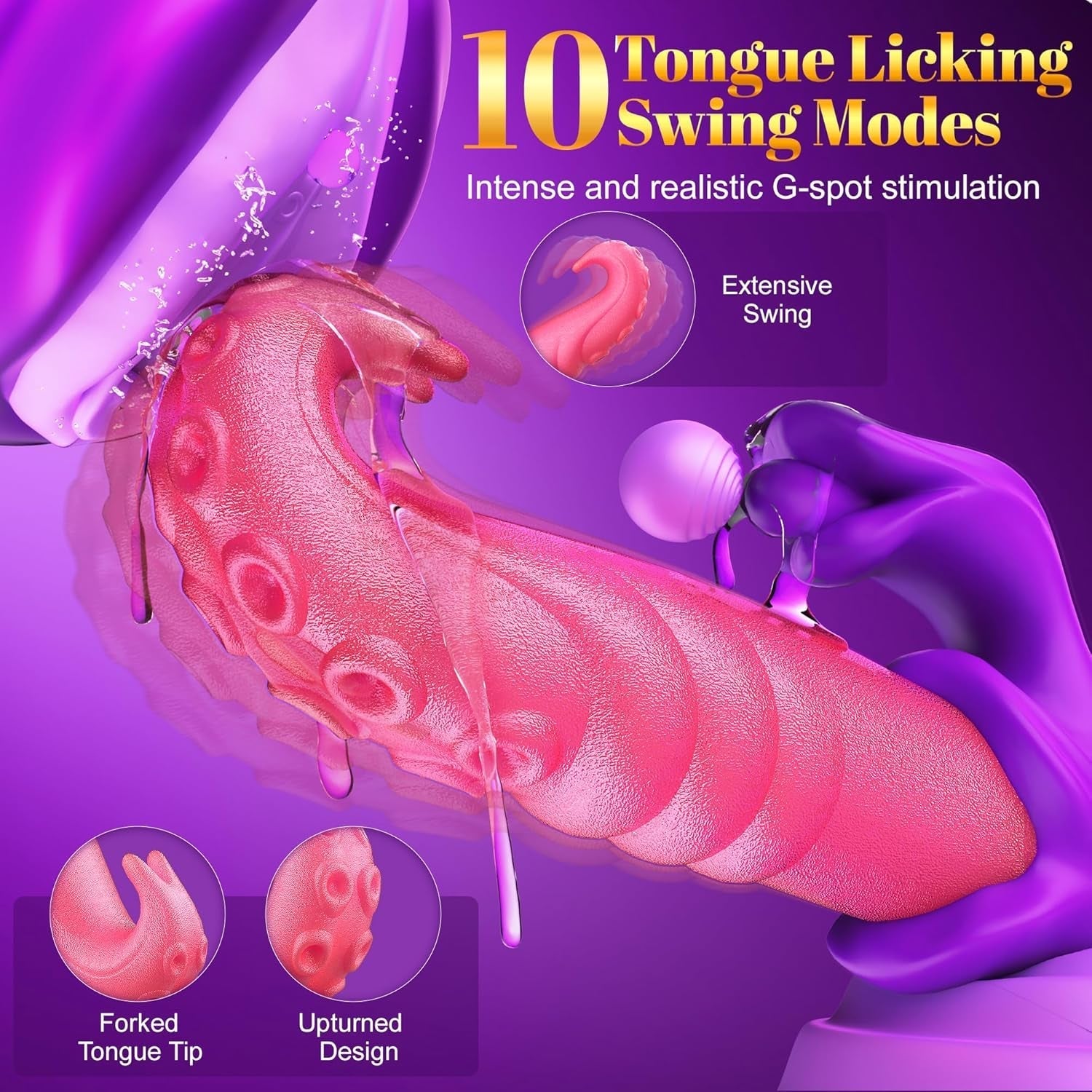 TongueRush App-Controlled Tongue Rabbit Vibrator
