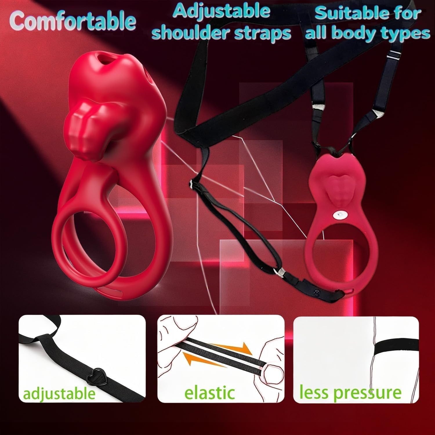 TongueSwitch 2-in-1 Wearable Couples Cock Ring