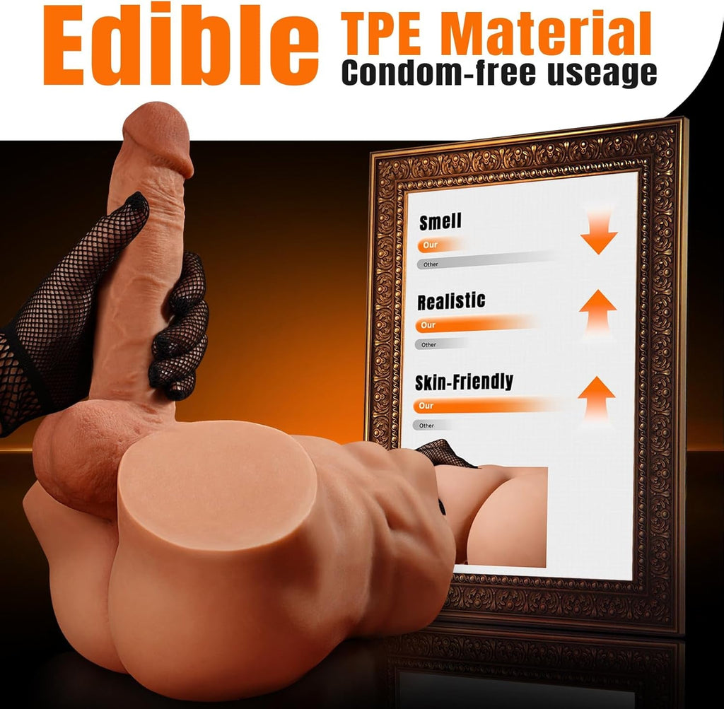 TorqueTorso 6.8lb Male Sex Doll with Huge Dildo