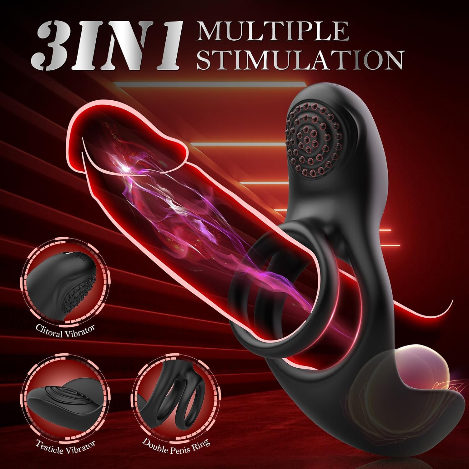 TriBliss Remote Vibrating Penis Ring