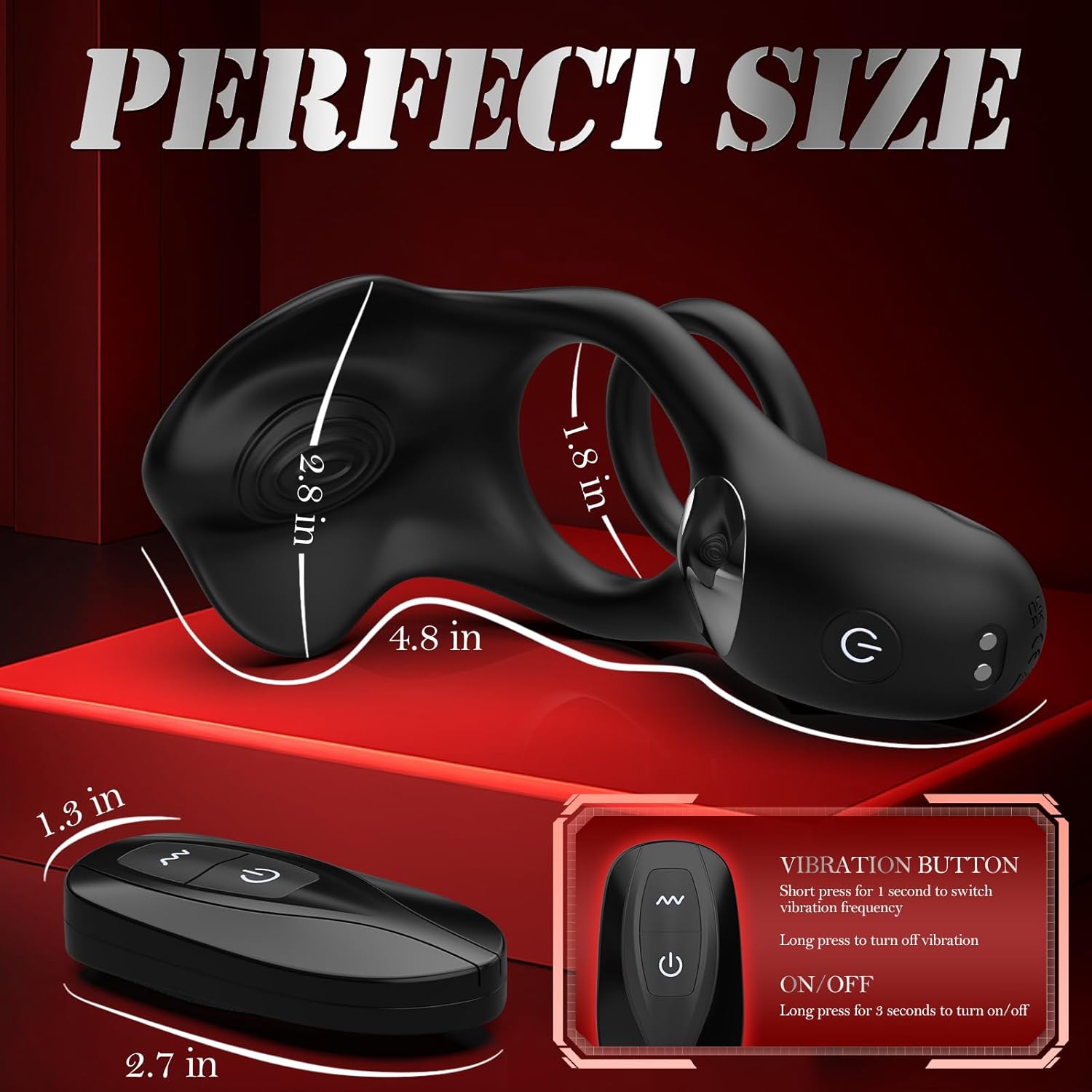 TriBliss Remote Vibrating Penis Ring