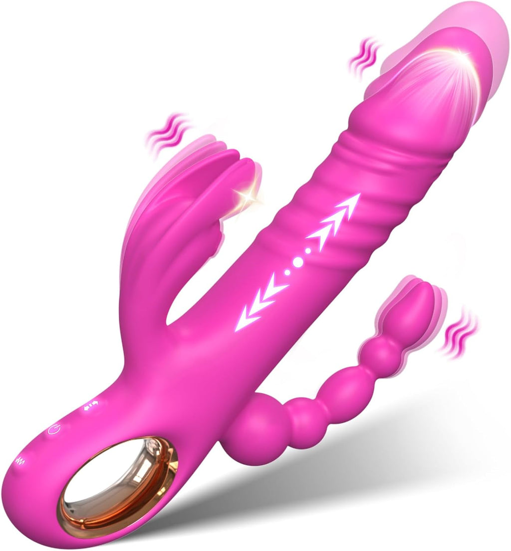 TriBunny 3-in-1 Thrusting Rabbit Vibrator