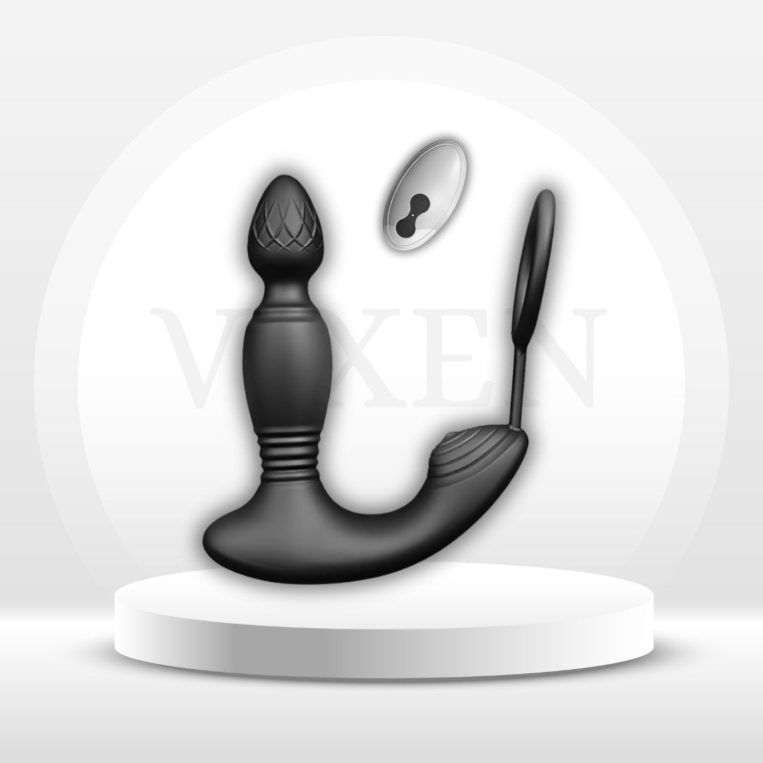 TriCore Vibrating Prostate Plug Cock Ring