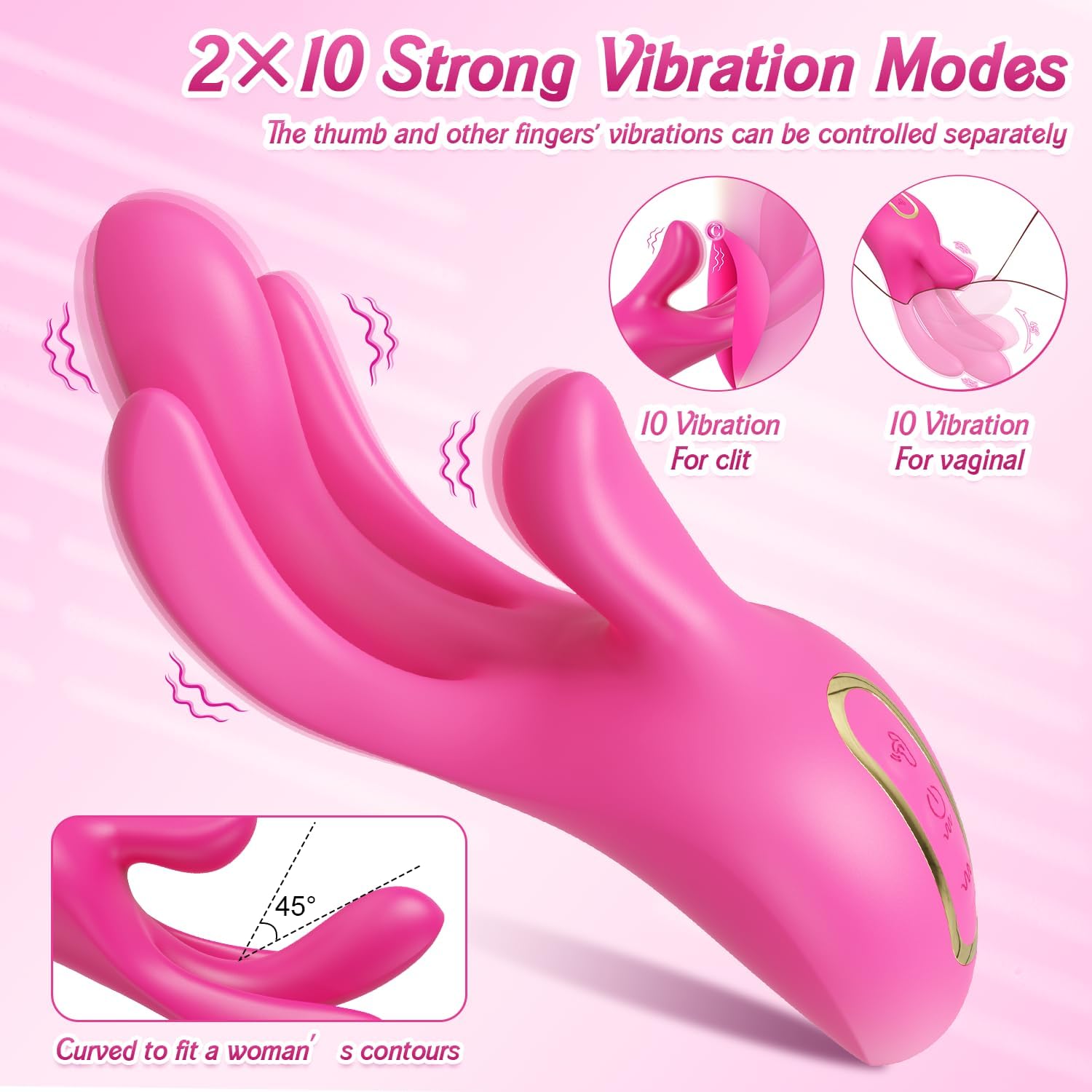 TriFlick G-Spot Finger Vibrator