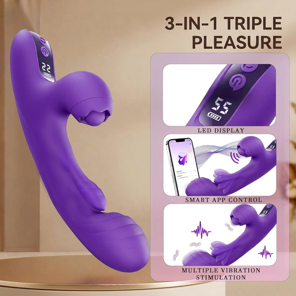 TriLush 3-in-1 Flapping App Control G-Spot Vibrator