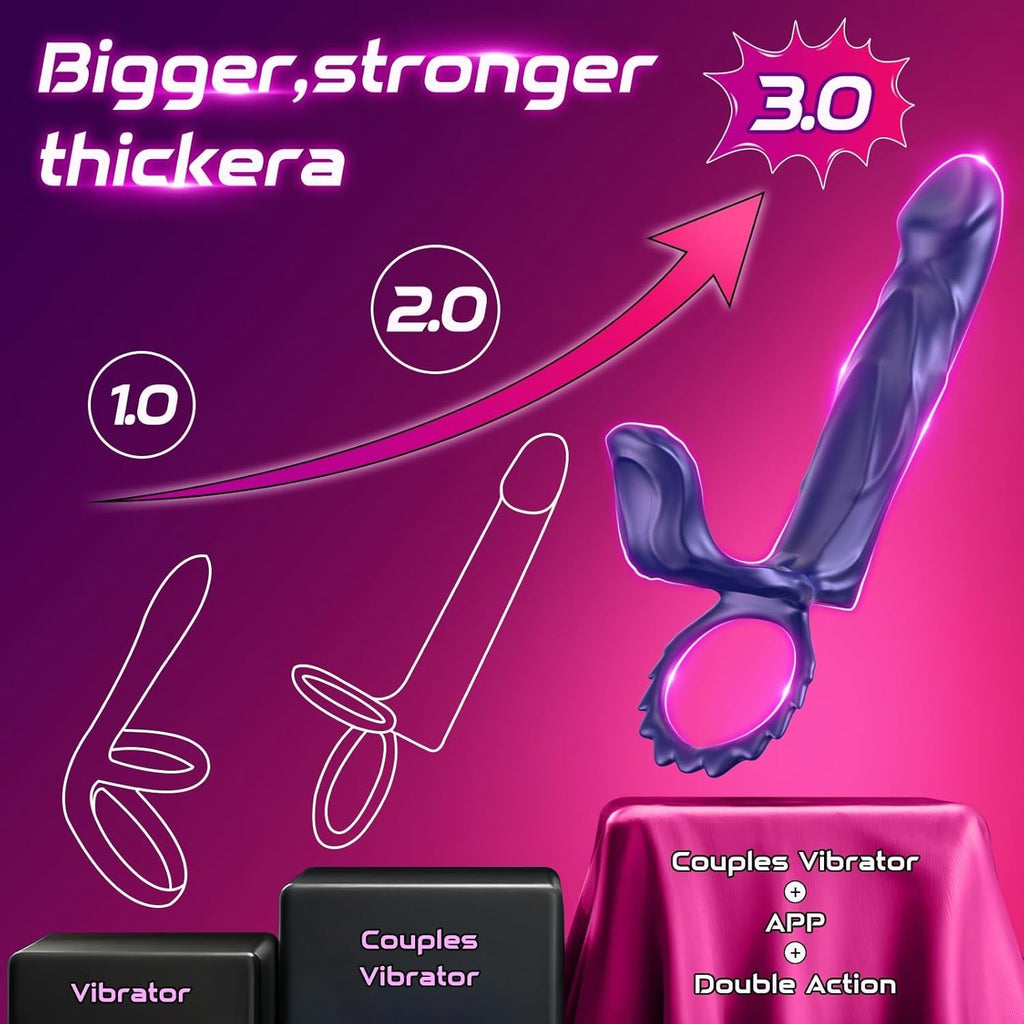 TrioRide Anal Cock Sleeve Vibrator for Couples