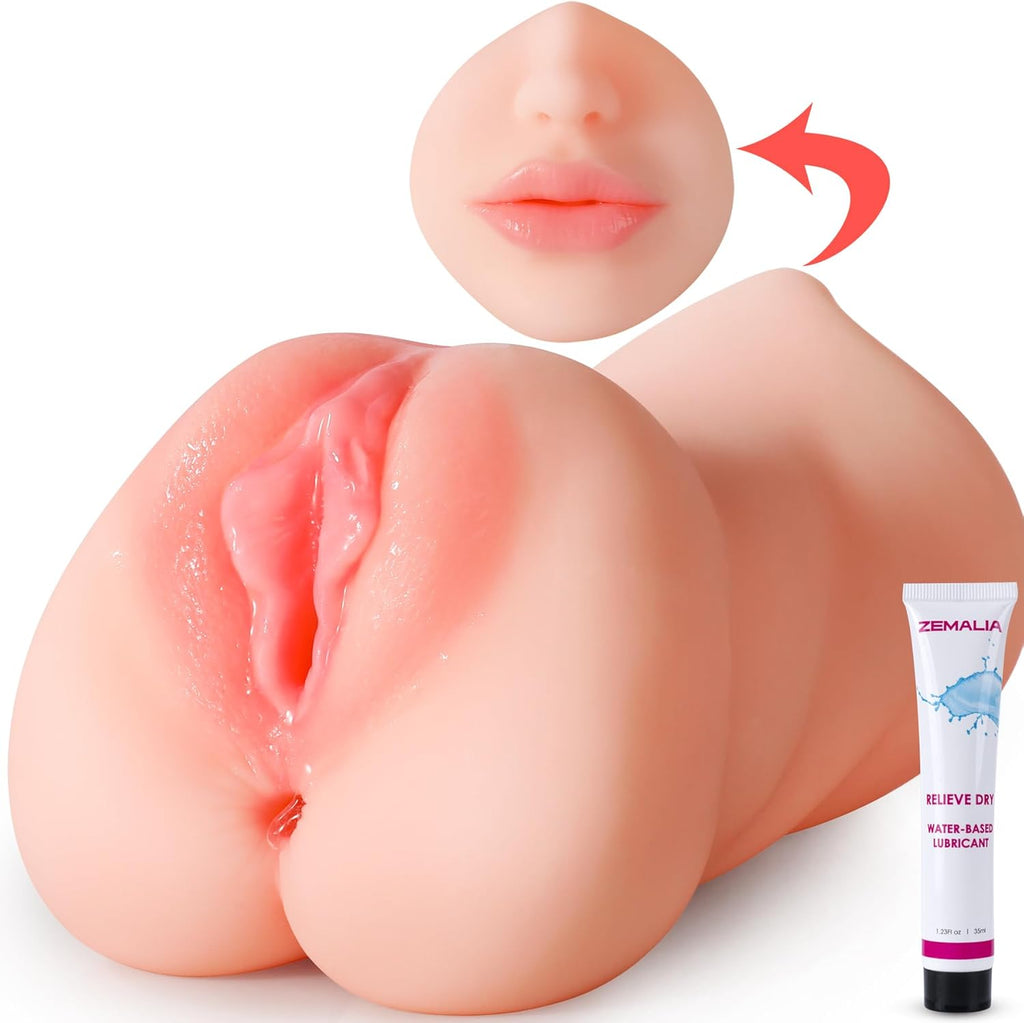 TriPlay 3-Hole Training Pocket Pussy Stroker