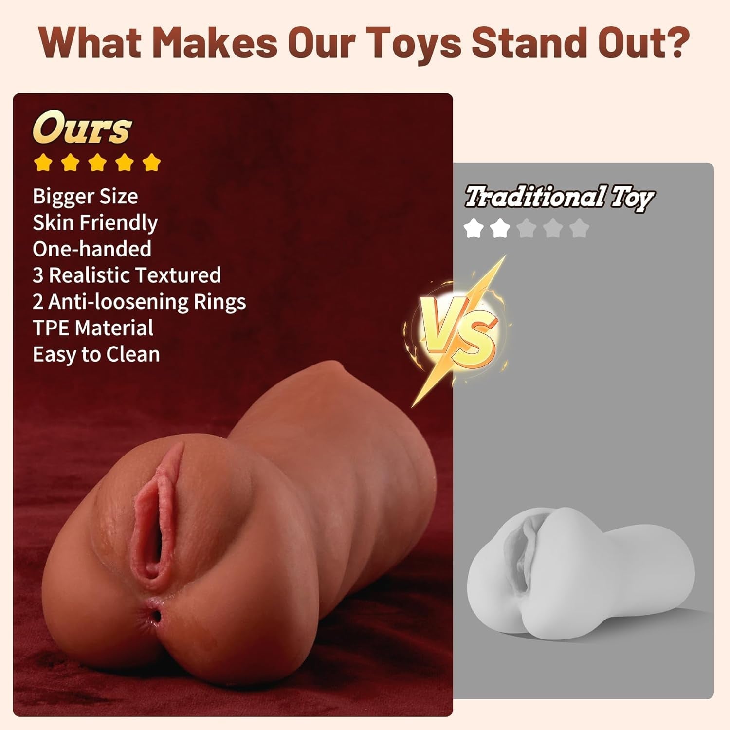 TripleCave 3-in-1 Male Pocket Pussy Sleeve