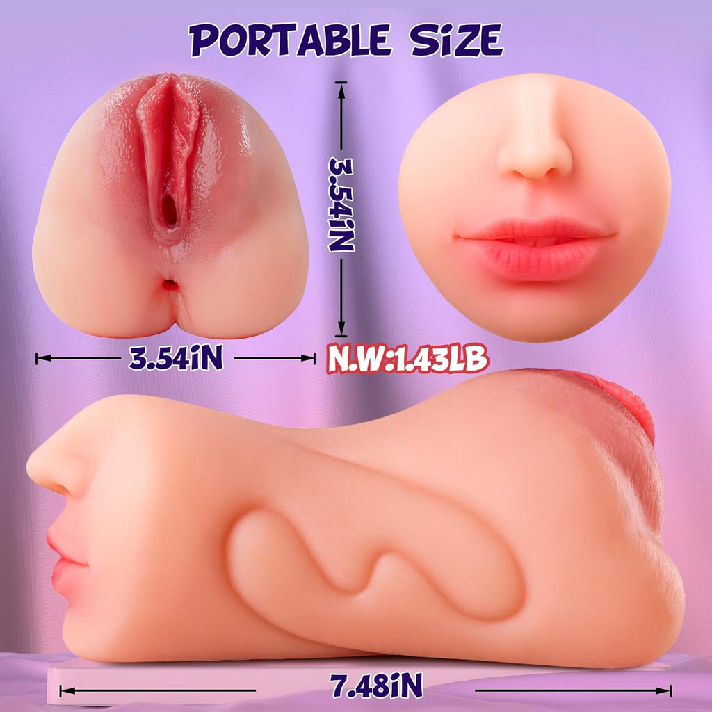 TripleMuse 3-in-1 Pocket Pussy Masturbator