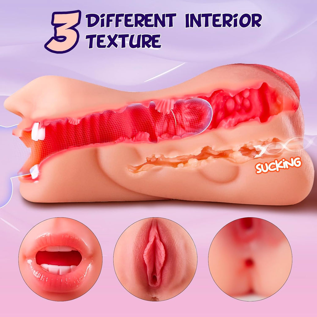 TripleMuse 3-in-1 Pocket Pussy Masturbator